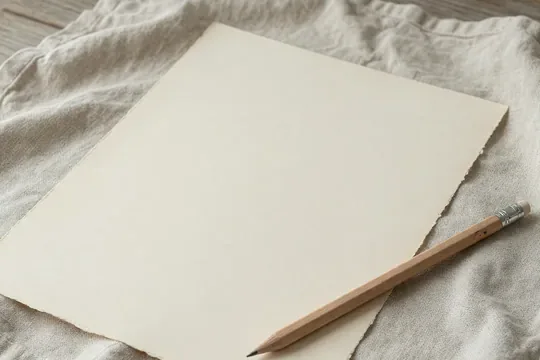 A blank ledger sheet on pale linen